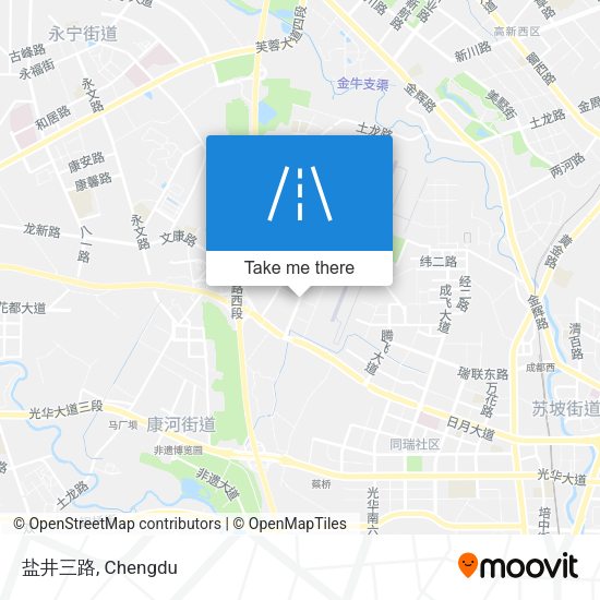 盐井三路 map