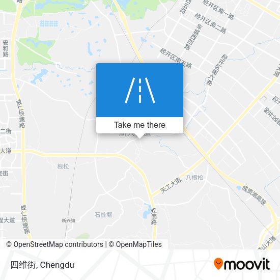 四维街 map