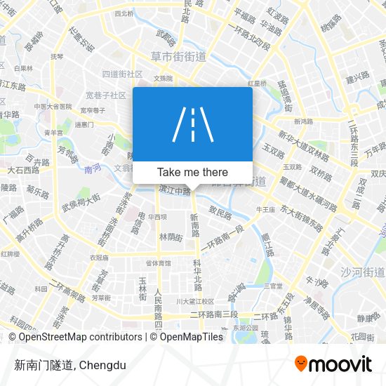 新南门隧道 map