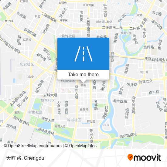 天晖路 map