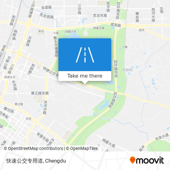 快速公交专用道 map