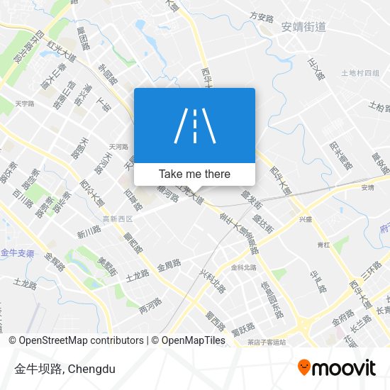 金牛坝路 map