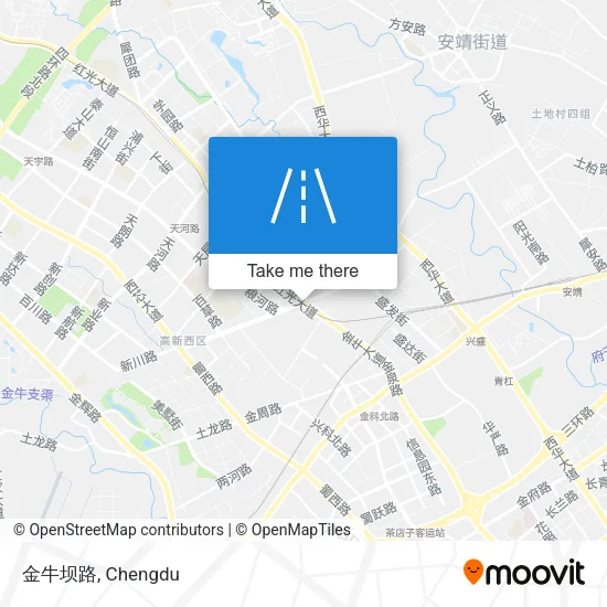 金牛坝路 map