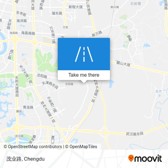 茂业路 map