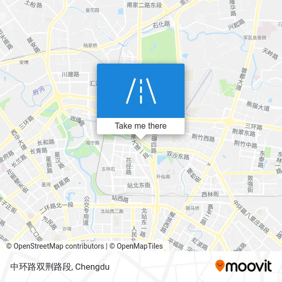 中环路双荆路段 map