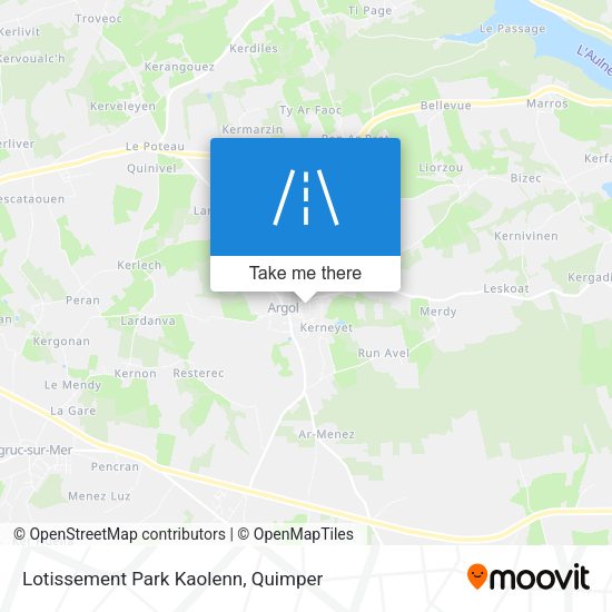 Lotissement Park Kaolenn map
