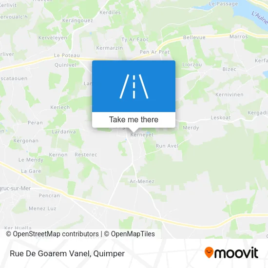 Rue De Goarem Vanel map