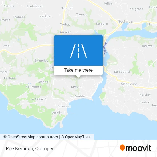 Rue Kerhuon map