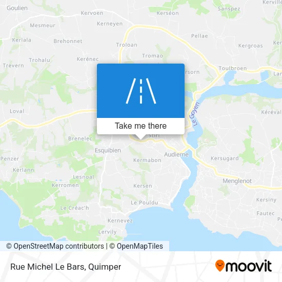 Rue Michel Le Bars map