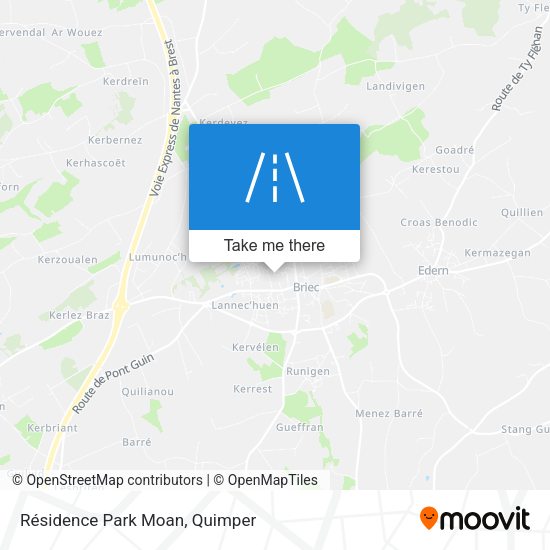 Résidence Park Moan map