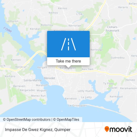 Impasse De Gwez Kignez map