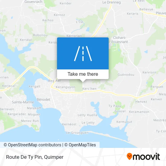 Route De Ty Pin map