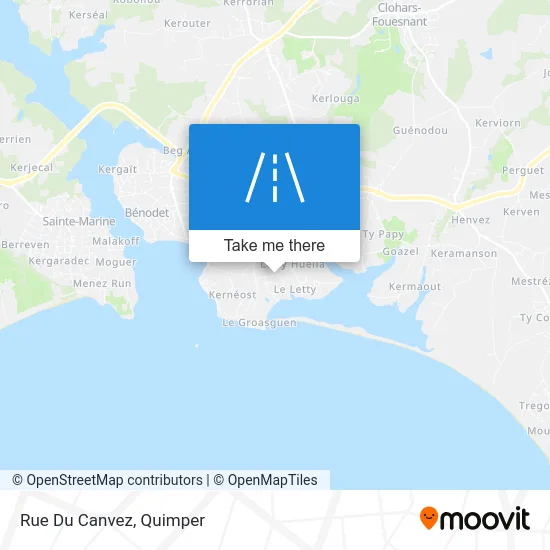 Rue Du Canvez map