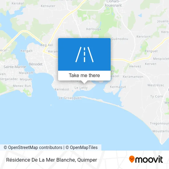 Résidence De La Mer Blanche map