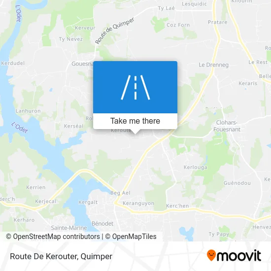 Route De Kerouter map