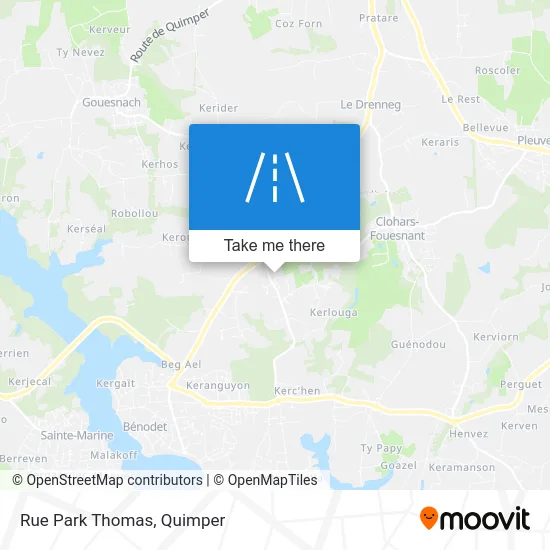Rue Park Thomas map