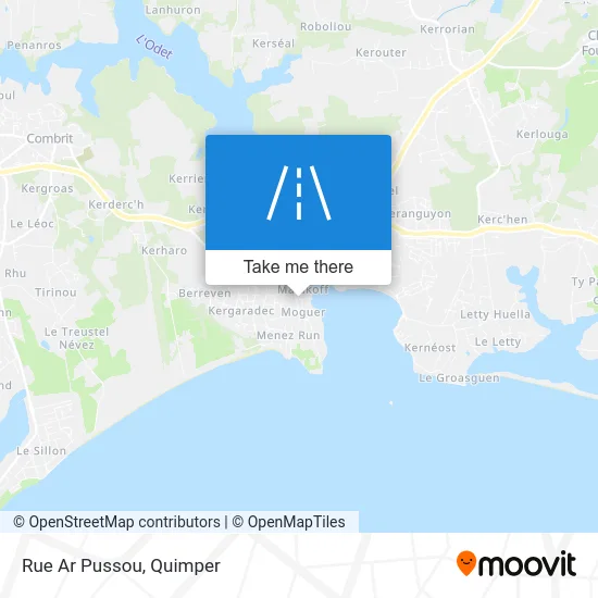 Rue Ar Pussou map