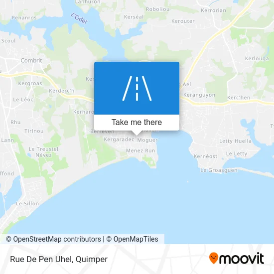 Rue De Pen Uhel map