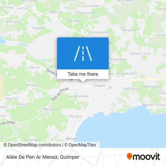 Allée De Pen Ar Menez map