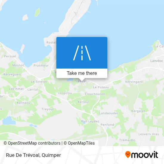 Rue De Trévoal map