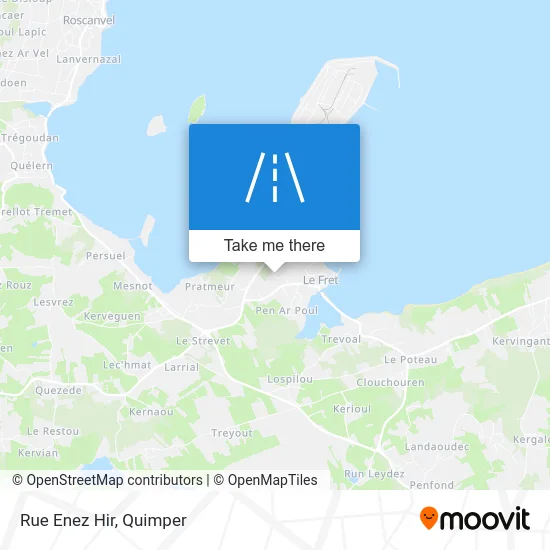 Rue Enez Hir map