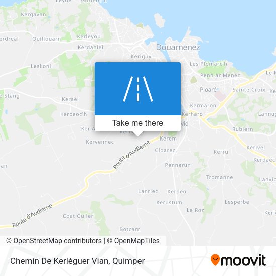 Chemin De Kerléguer Vian map