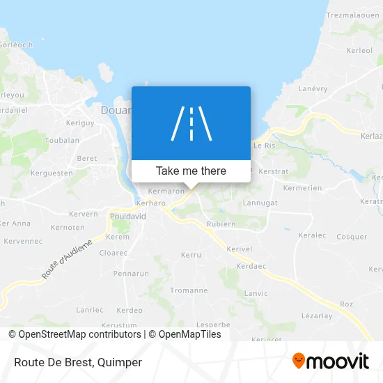 Route De Brest map