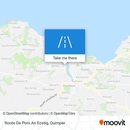 Route De Pors An Eostig map