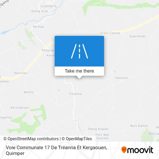 Voie Communale 17 De Tréanna Et Kergaouen map