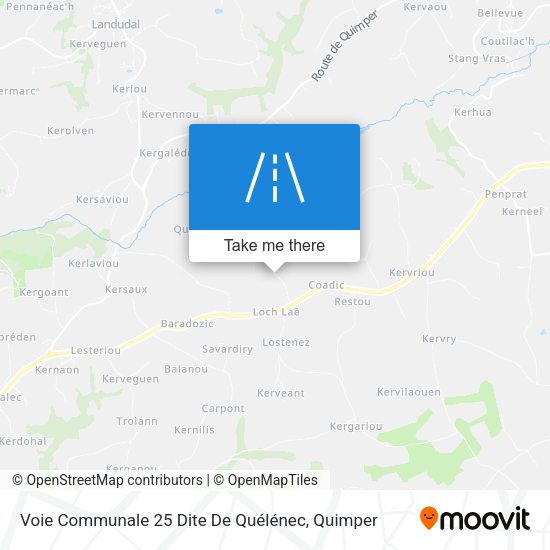 Voie Communale 25 Dite De Quélénec map