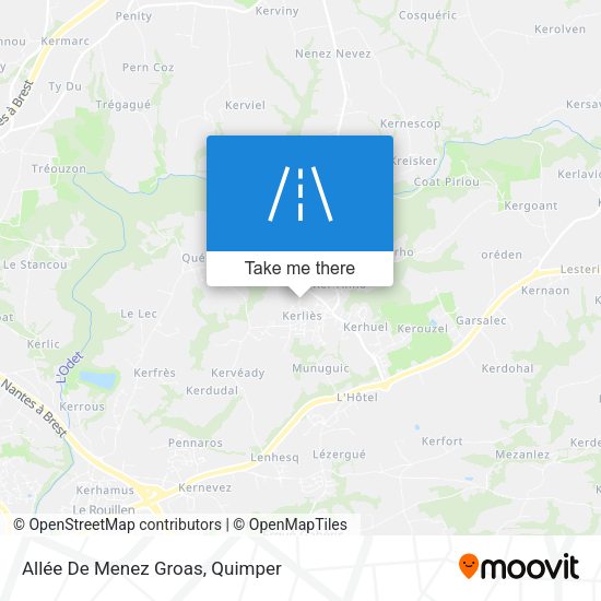 Allée De Menez Groas map