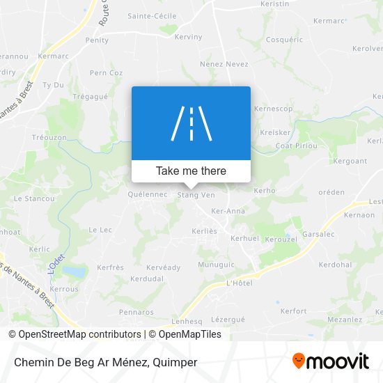 Chemin De Beg Ar Ménez map
