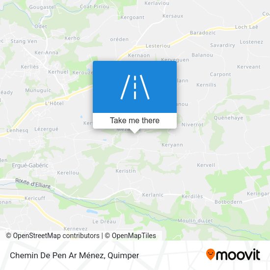 Chemin De Pen Ar Ménez map