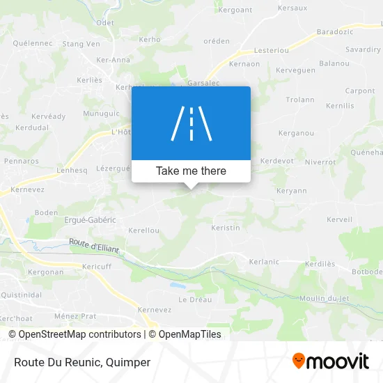 Route Du Reunic map