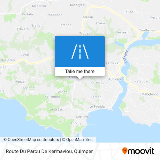 Route Du Parou De Kermaviou map