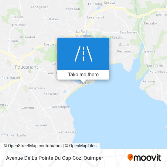 Avenue De La Pointe Du Cap-Coz map
