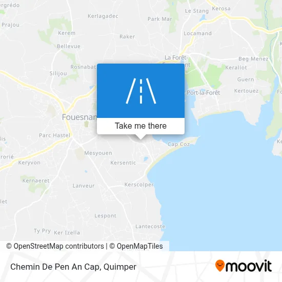 Chemin De Pen An Cap map