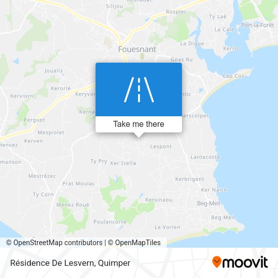 Résidence De Lesvern map
