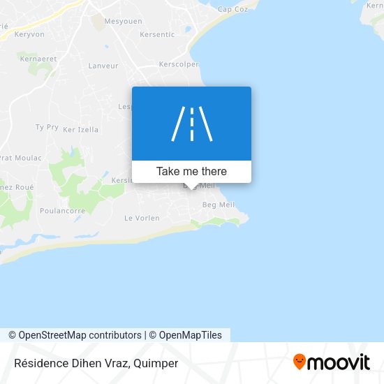 Résidence Dihen Vraz map