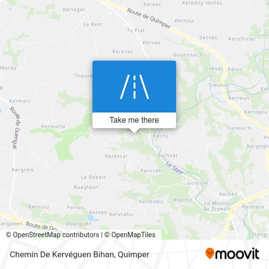 Chemin De Kervéguen Bihan map