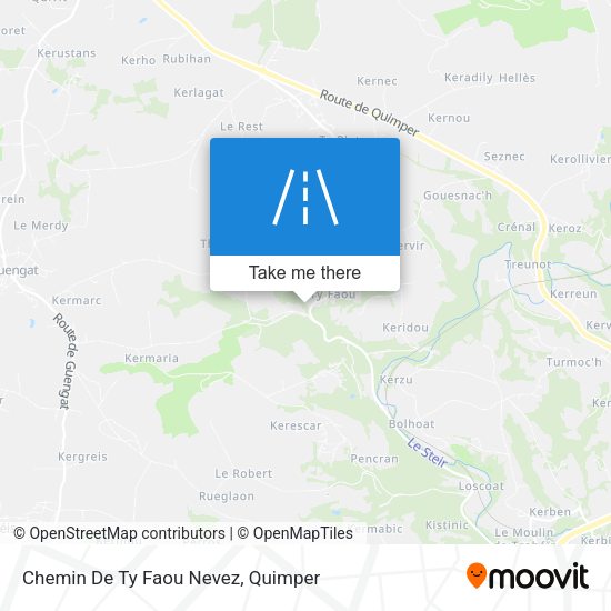 Chemin De Ty Faou Nevez map