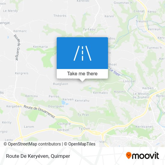 Route De Keryéven map