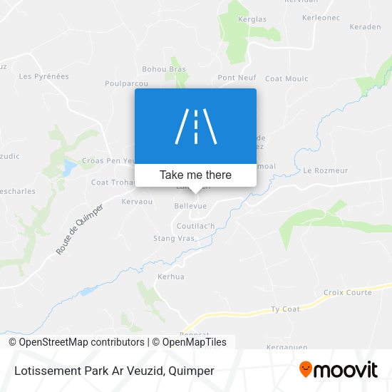 Lotissement Park Ar Veuzid map