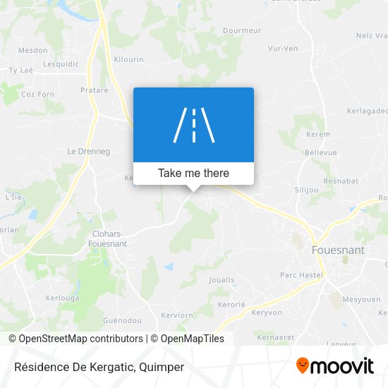 Résidence De Kergatic map