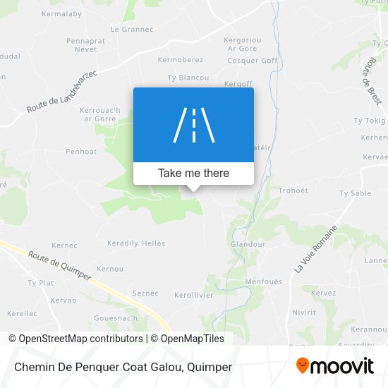 Chemin De Penquer Coat Galou map