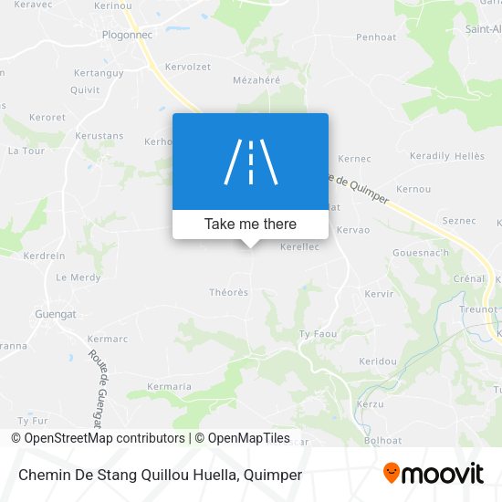 Chemin De Stang Quillou Huella map