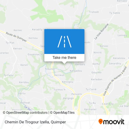 Chemin De Trogour Izella map