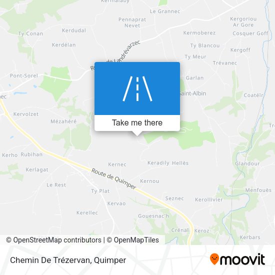 Chemin De Trézervan map