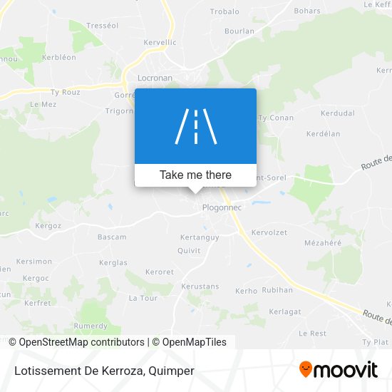Lotissement De Kerroza map