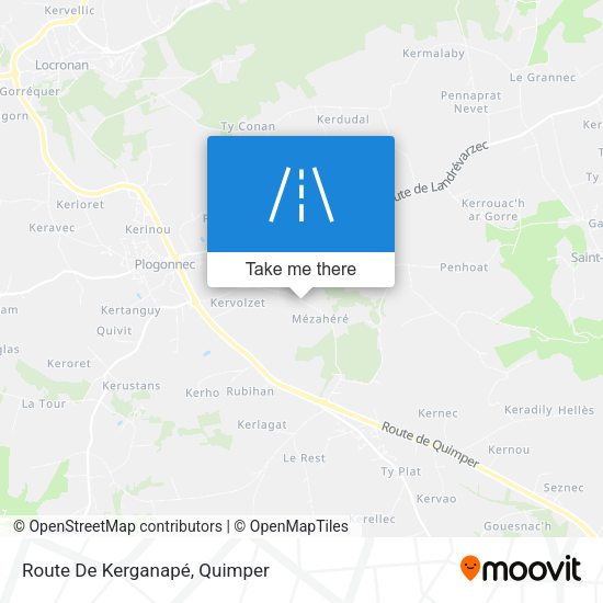 Route De Kerganapé map